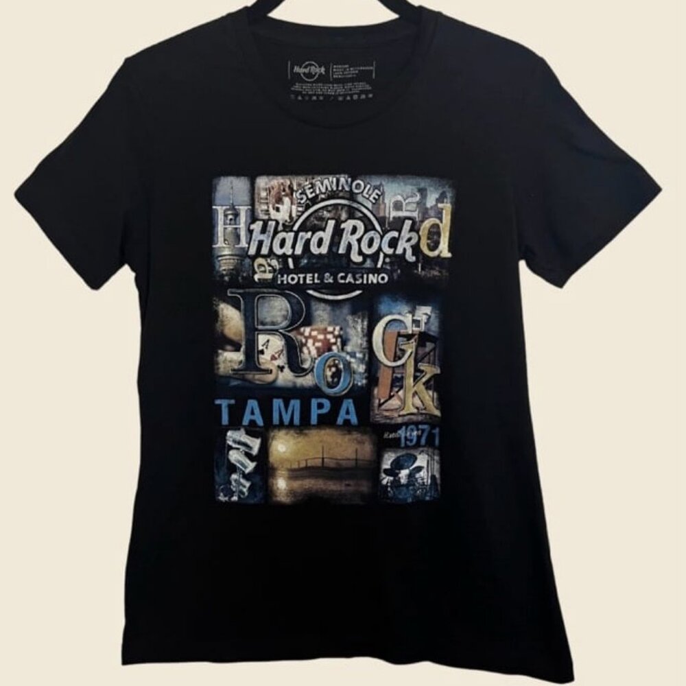 HARD ROCK HOTEL & CASINO Seminole Tampa T-Shirt Size M
